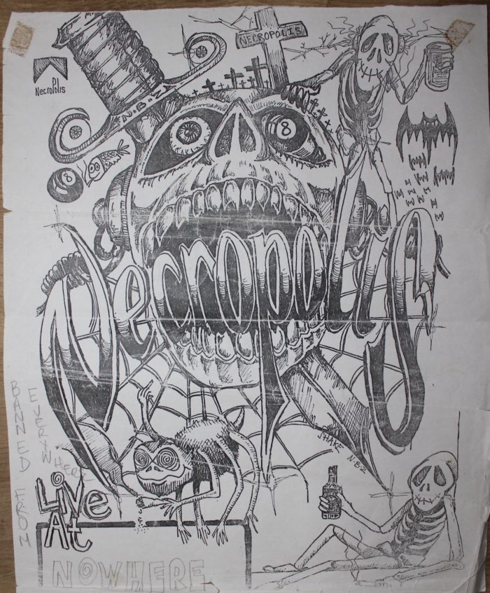 Necropolis BZ "Barred Everywhere - Playing Nowhere" by Chris Murphy c. 1996 Warrington